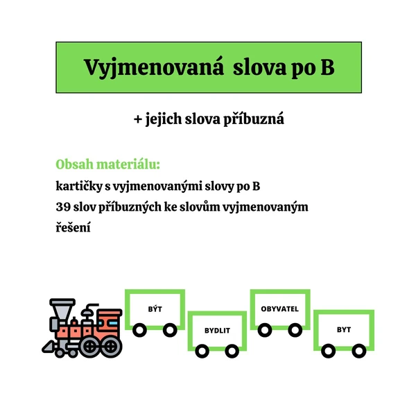 VYJMENOVANÁ SLOVA po B