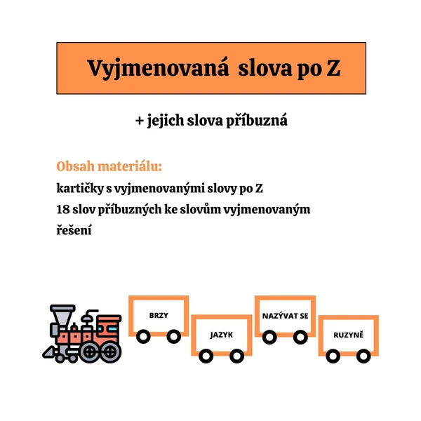 VYJMENOVANÁ SLOVA po Z