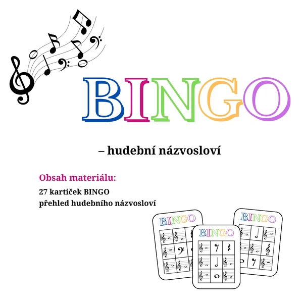 BINGO - hudební názvosloví