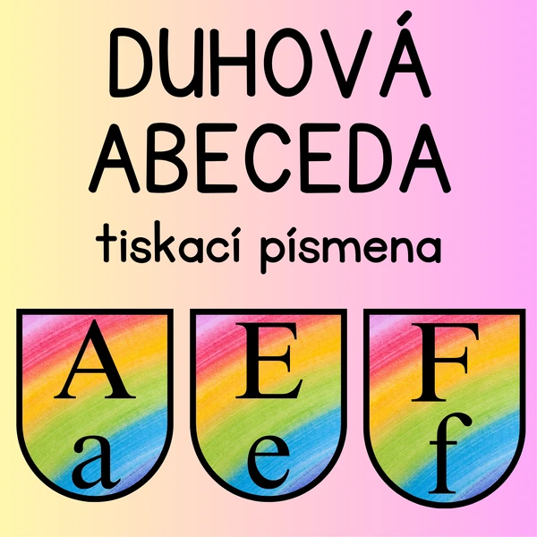 Tiskací duhová abeceda