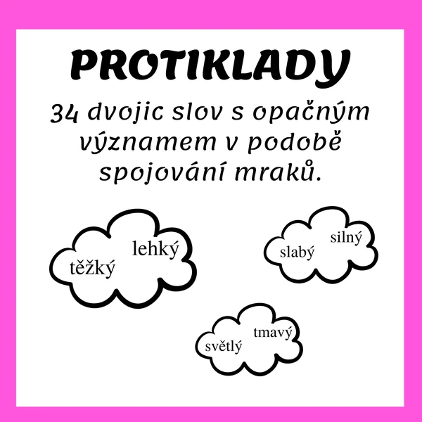 Protiklady, opaky - skládačka 
