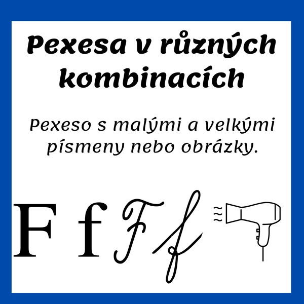 Pexeso - malá a velká tiskací/psací písmena a obrázky