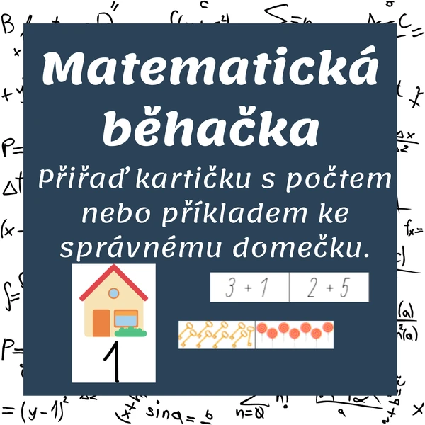 Matematická běhačka - sčítání, odčítání, počet předmětů