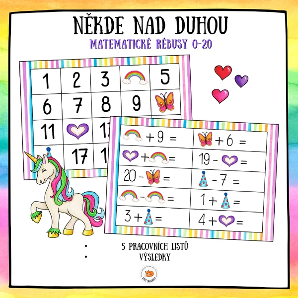 Matematické rébusy - Někde na duhou