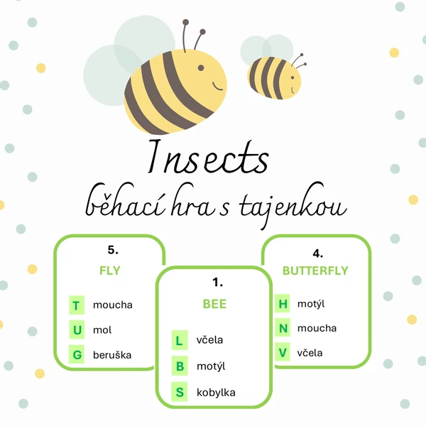 Insects - běhací hra s tajenkou