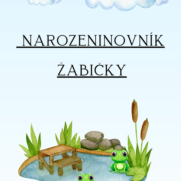 Narozeninovník - žabky