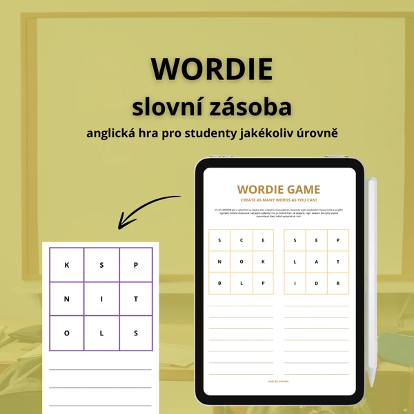 WORDIE - hra na procvičení slovní zásoby