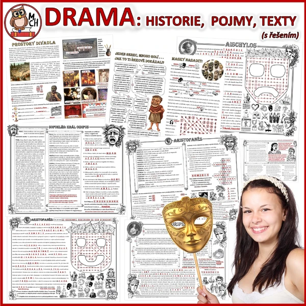 DRAMA a DIVADLO: vývoj, pojmy, texty (s řešením)