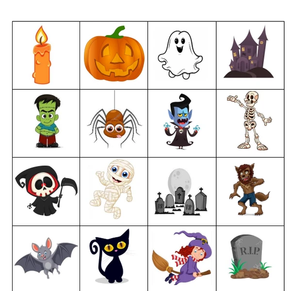 Dušičky a Halloween - šipkové bludiště