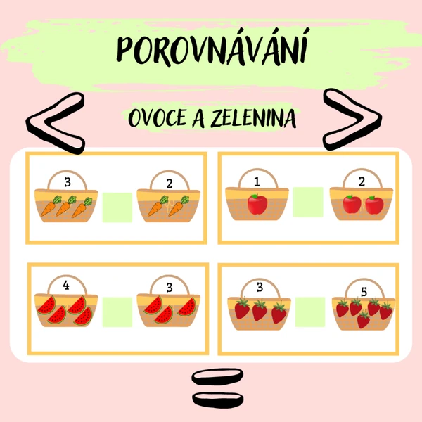 Porovnávání čísel 1-5