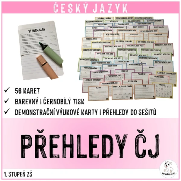 Přehledy českého jazyka (1. stupeň)