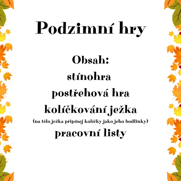 Podzimní hry