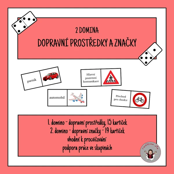 2 domina - dopravní prostředky a značky