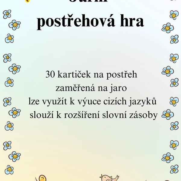 Jarní postřehová hra
