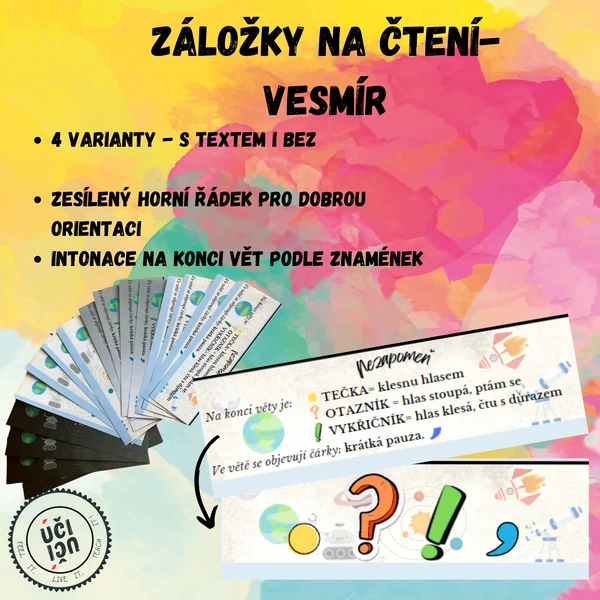 Záložky ke čtení- VESMÍR