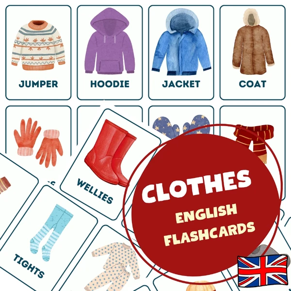 CLOTHES - English flashcards | anglické obrázkové kartičky