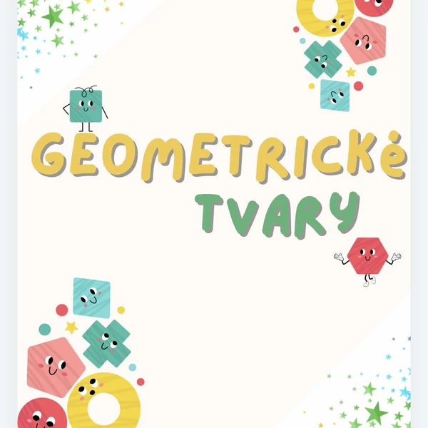 Geometrické tvary, barvy