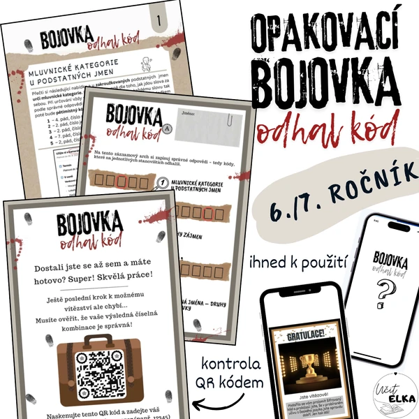 OPAKOVACÍ BOJOVKA – odhal kód (6. a 7. třída)