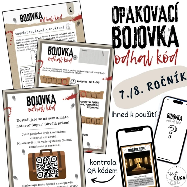 OPAKOVACÍ BOJOVKA – odhal kód (7. a 8. třída)