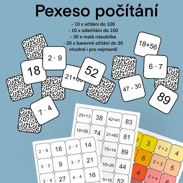 PEXESO počítání