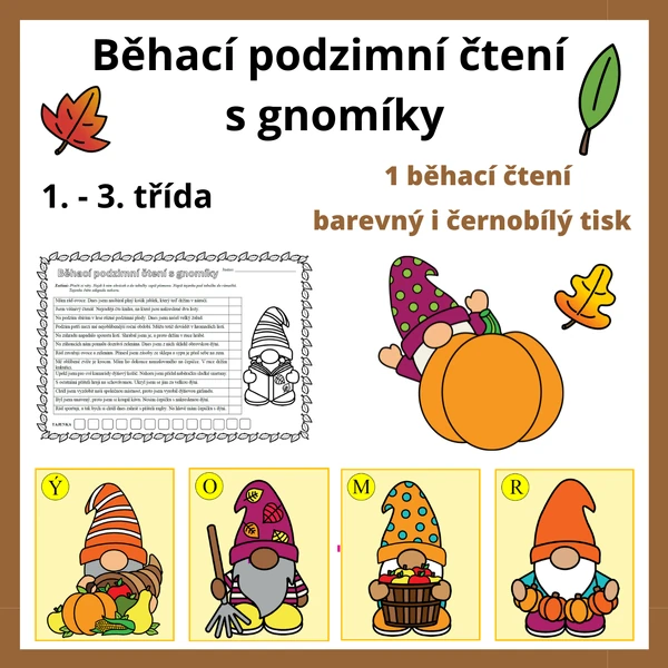 Běhací podzimní čtení s gnomíky