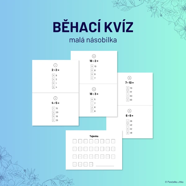 BĚHACÍ KVÍZ - malá násobilka