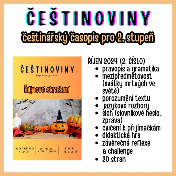 ČEŠTINOVINY 2 (říjen 2024) češtinářský e-časopis