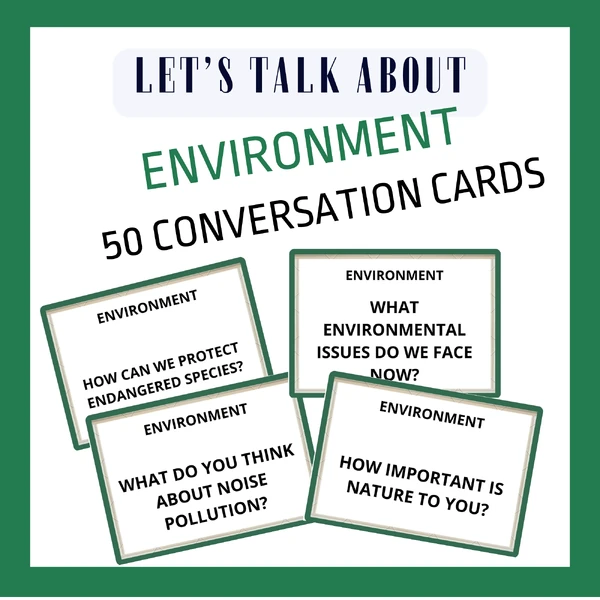 ENVIRONMENT CONVERSATION CARDS