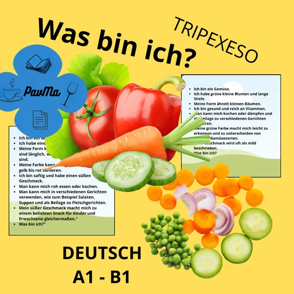 Gemüse DEUTSCH TRIPEXESO Was bin ich? Hádej, co jsem za zeleninu?