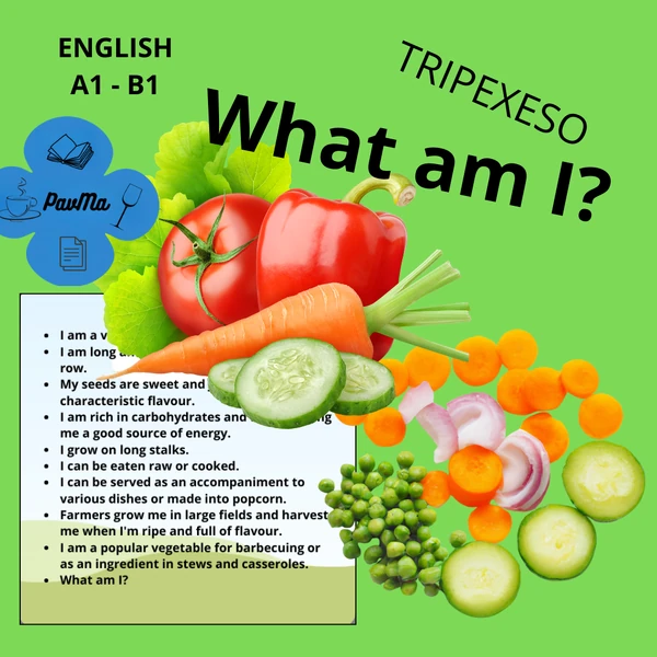 Vegetables ENGLISH TRIPEXESO What am I? Hádej, co jsem za zeleninu?