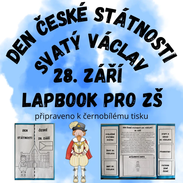 Den české státnosti - sv. Václav 28. září - lapbook pro ZŠ
