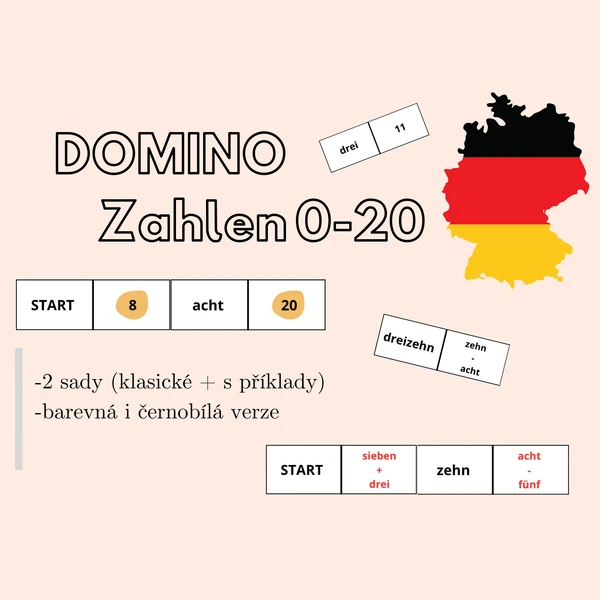 Domino - Zahlen 0-20