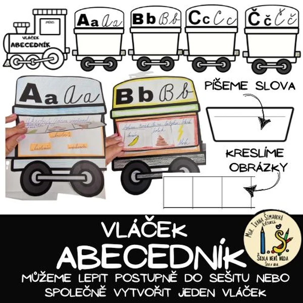 Vláček ABECEDNÍK, písmenkář