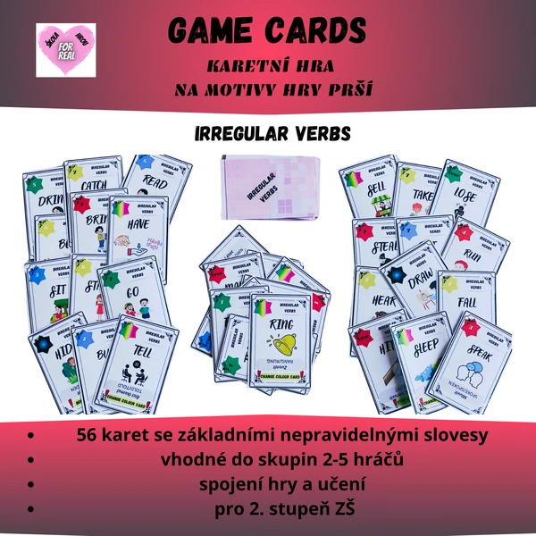 Game cards - Irregular verbs