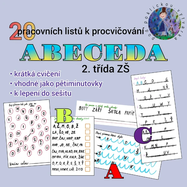 Abeceda - pracovní listy k procvičování