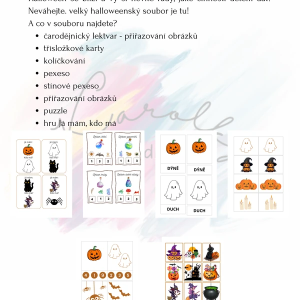 Halloweenské pomůcky