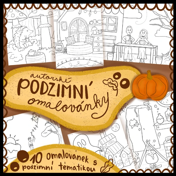 Autorské PODZIMNÍ OMALOVÁNKY