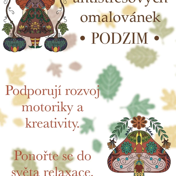 Podzim- Antistresové omalovánky