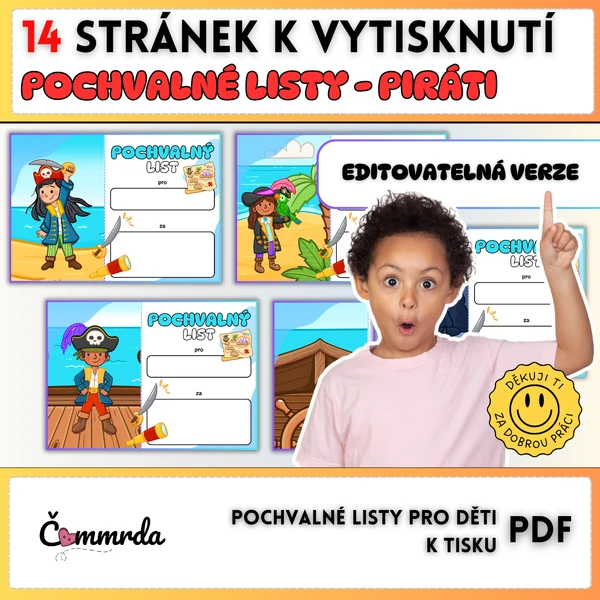 Pochvalné listy - piráti