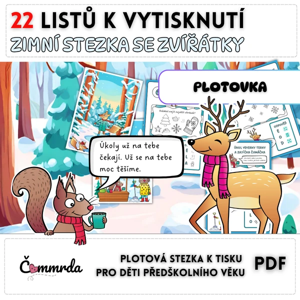 Zimní stezka se zvířátky