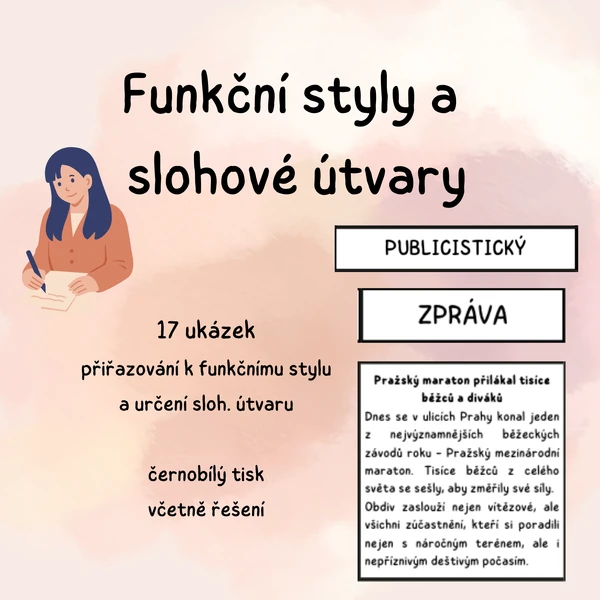 Funkční styly a slohové útvary - ukázky