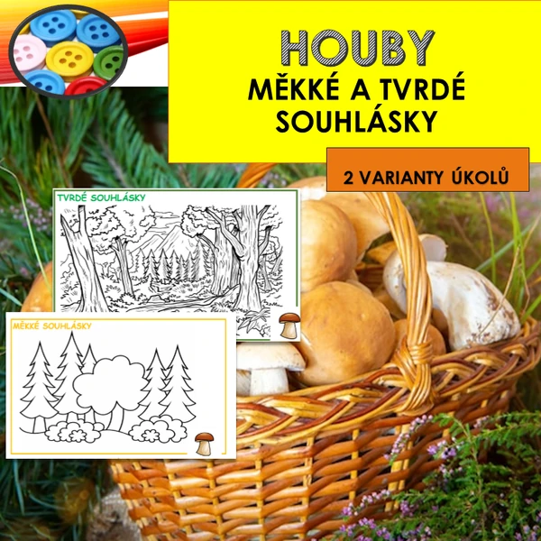 HOUBY - měkké a tvrdé souhlásky 