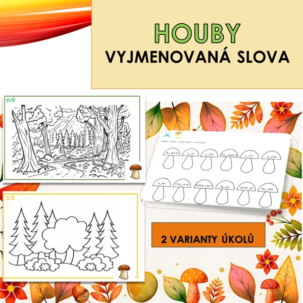 HOUBY V LESE - VYJMENOVANÁ SLOVA