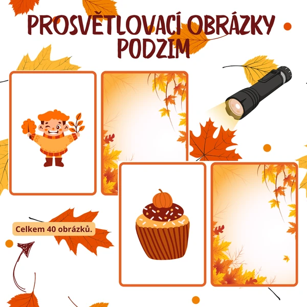 Podzimní prosvětlovací kartičky