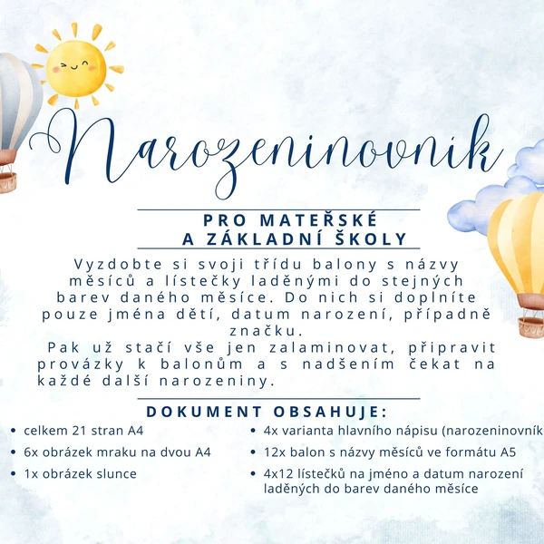 Narozeniny u nás neboli "Narozeninovník"