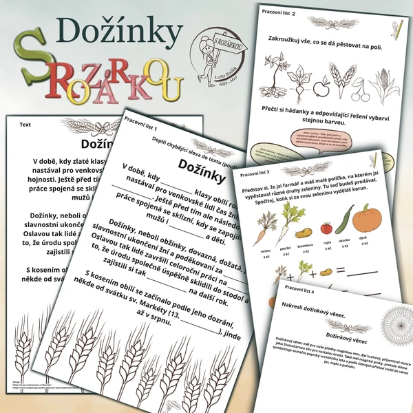 Pracovní listy - Dožínky S Rozárkou