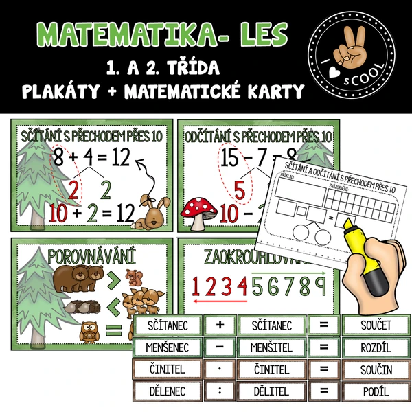 Plakátky matematika - les