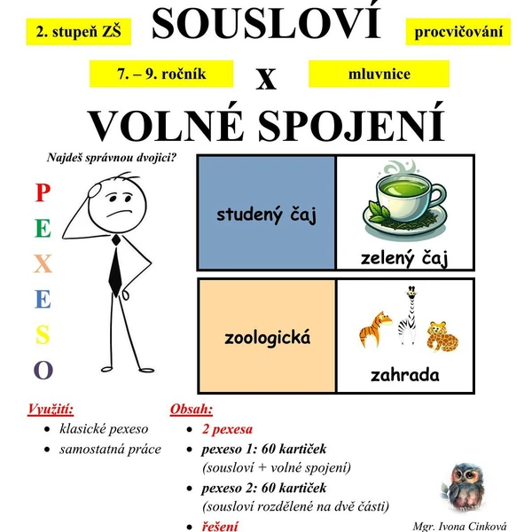 Sousloví x volné spojení