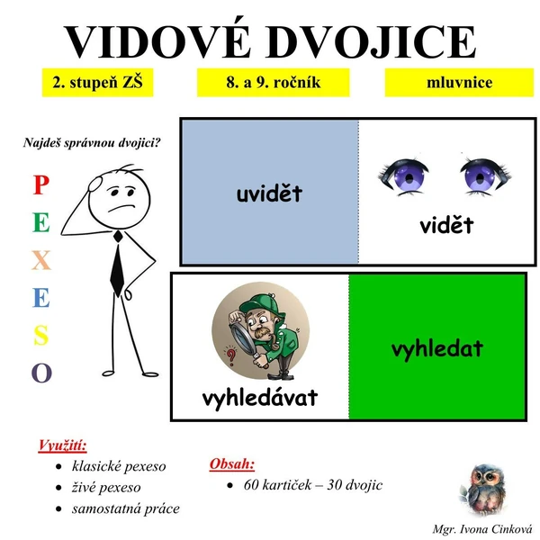 Slovesný vid - vidové dvojice