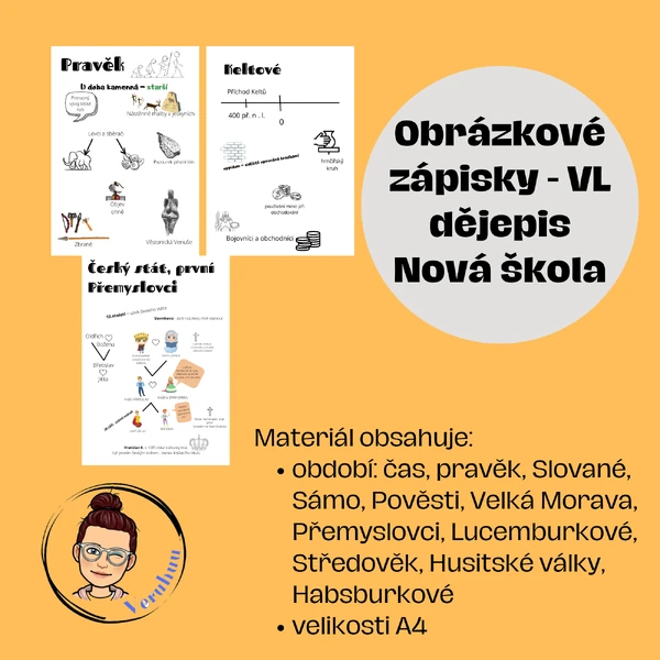 Obrázkové zápisky VL dějepis Nová škola